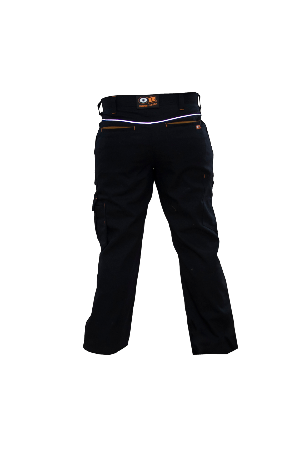 Pantalon de travail multi-poches avec ouverture genouillère, Style : HOUSTON