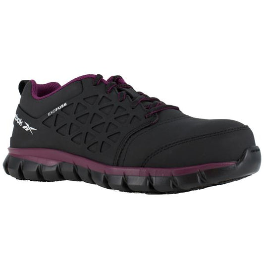 SOULIER DE TRAVAIL FEMME SUBLITE CUSHION WORK SD REEBOK CSA NOIR ET MAUVE IB492