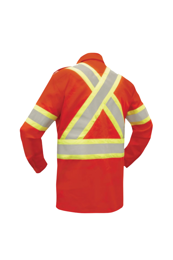 Chemise de sécurité extensible à manches longues, Style : JONATHAN