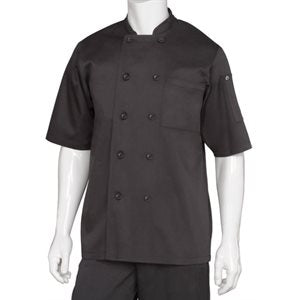 VESTE CUISINIER CHEF DESIGN REDCAP NOIR KT76-BK