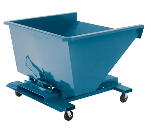 Conteneur autobasculeur, Acier, 2 vg³, Bleu NB974