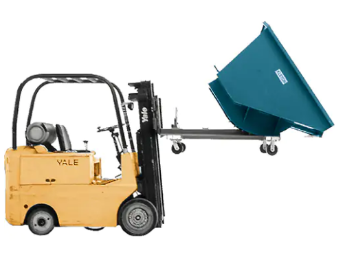 Conteneur autobasculeur, Acier, 2 vg³, Bleu NB974