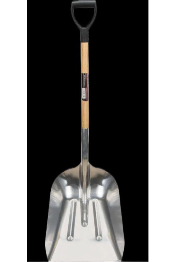 Pelle creuse, Bois, Lame Aluminium, Manche Prise en D, 24-1/2" Longueur NM985