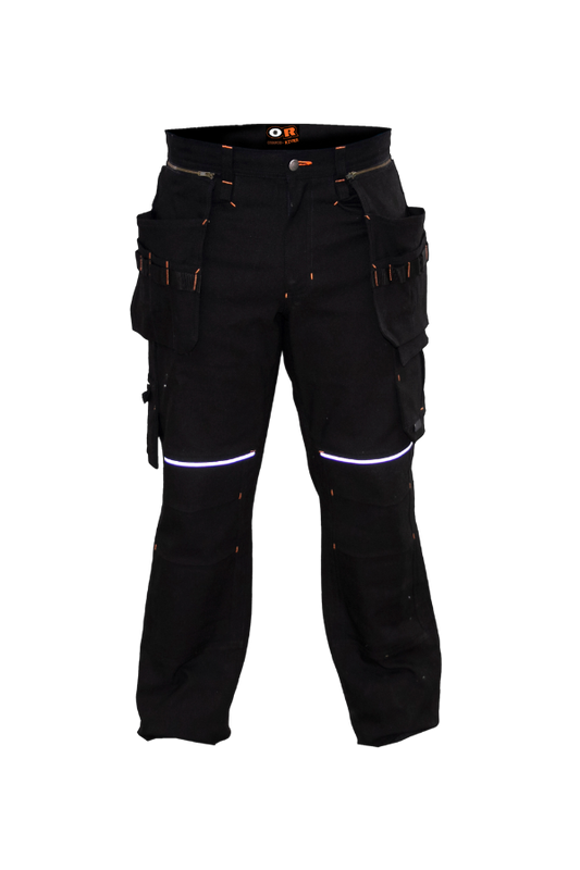 Pantalon multi poche TEXAN Orange River Noir ou Tan