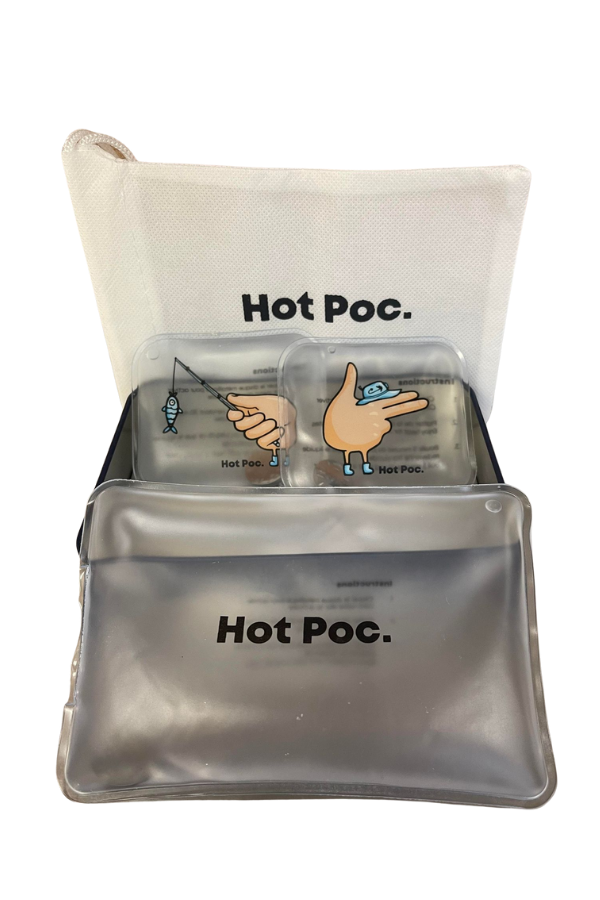 2 Chauffe-mains et 1 chauffe-corps réutilisables Hot Poc