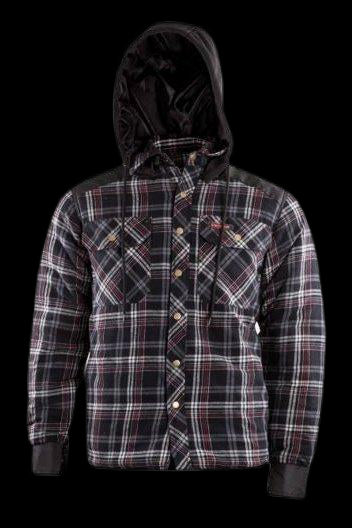 CHEMISE À CARREAU DOUBLÉ GRISE GR 2XLARGE