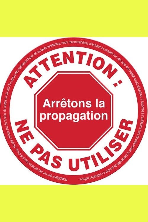 Étiquette « Attention: Ne pas utiliser » (25/PAQUET)