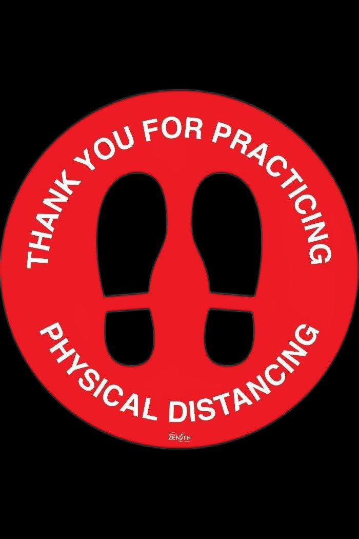 Enseigne pour plancher « Physical Distancing »