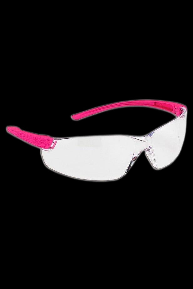 Lunette de sécurité pour femme, monture rose
