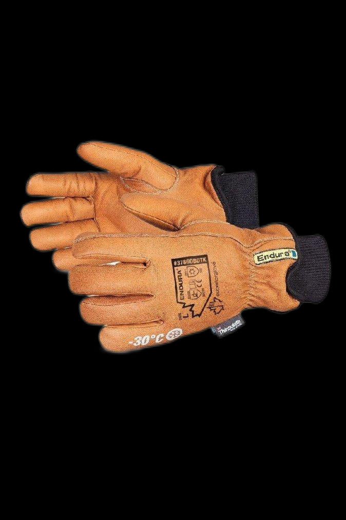 Gants d'hiver de luxe en cuir fleur de chèvre avec membrane Thin