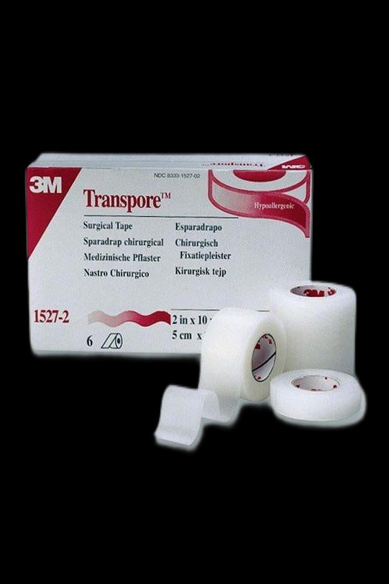 Ruban blanc Transpore (1 rouleau)