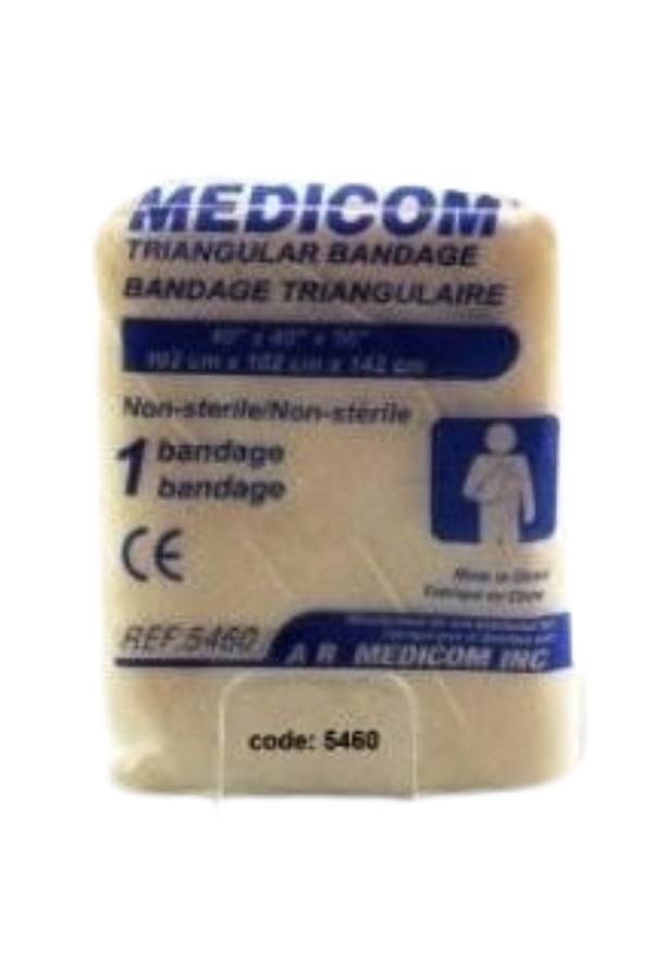 ECHARPE TRIANGULAIRE COTON AVEC 2 EPINGLES 40X40X56