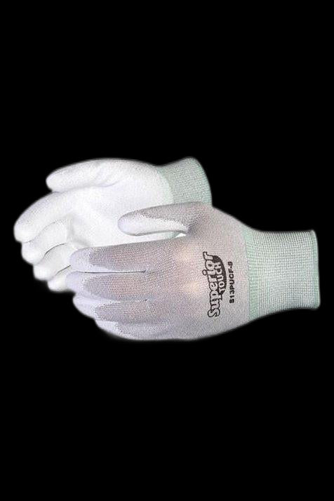 Gants de protection en nylon antistatiques enduit PU Superior To