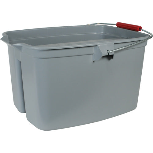 Seau à double usage, Capacité de 5 gal. US (20 pintes), Gris JE888