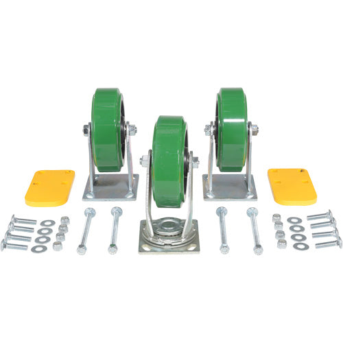 Ensemble de roulettes de trémie à basculement automatique série H MP731