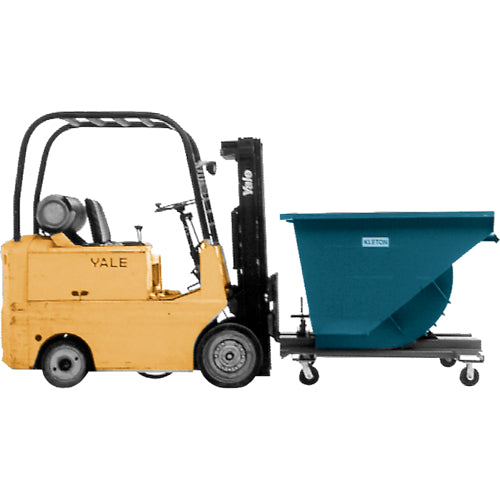 Conteneur autobasculeur, Acier, 1/2 vg³, Bleu NB949
