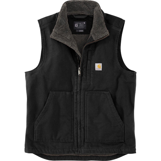VESTE SANS MANCHE CARHARTT DUCK SHERPA NOIR    104277-BLK