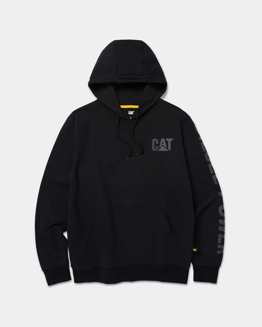 CHANDAIL A CAPUCHON CAT'S BLACK-BLACK DIESEL POWER   CAT1090036-12195