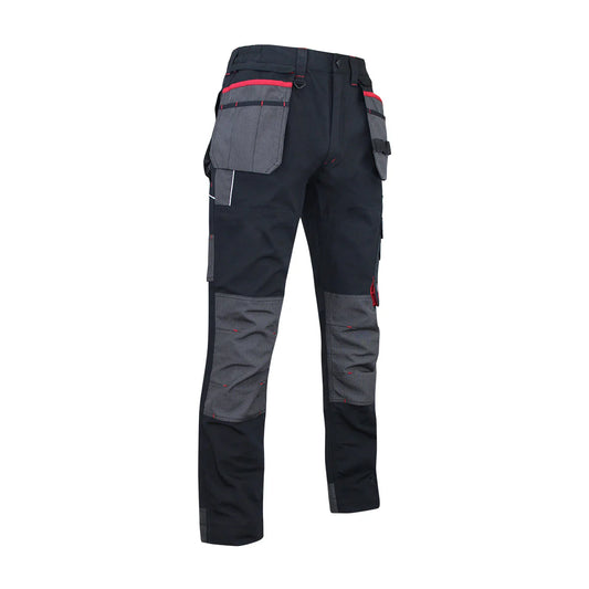 PANTALON MULTIPOCHE HUGOSTRONG NOIR   MINERAI