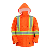 MANTEAU DE PLUIE ORANGE 150D POLYESTER TRILOBAL  6323J-O-