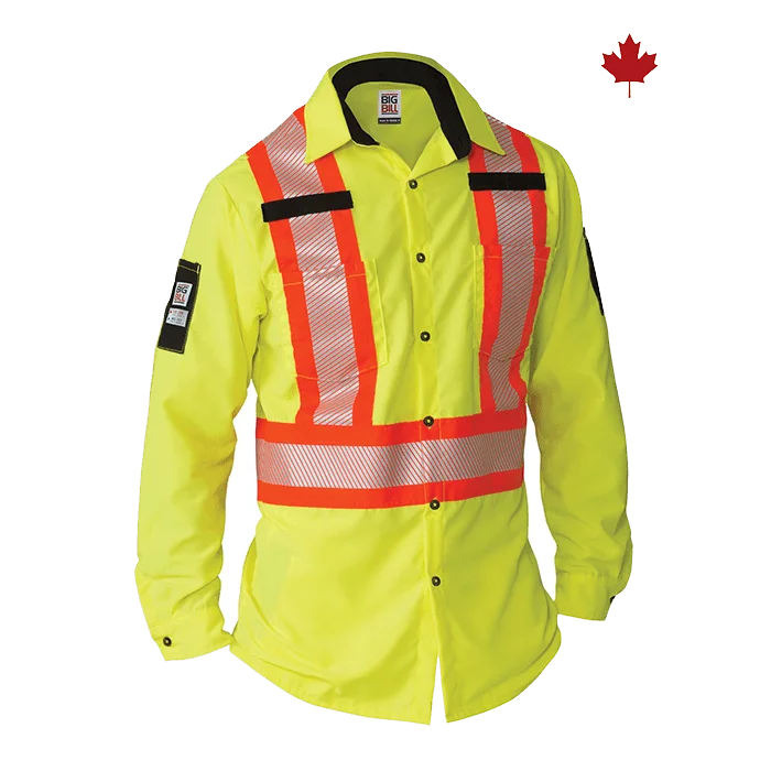 Chemise Ripstop à Manches Longues Haute Visibilité Big Bill - 144HVP