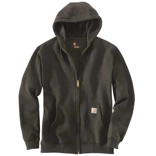 HOODIE CARHARTT À CAPUCHON AVEC ZIP CARBON HEATHER   K122-026