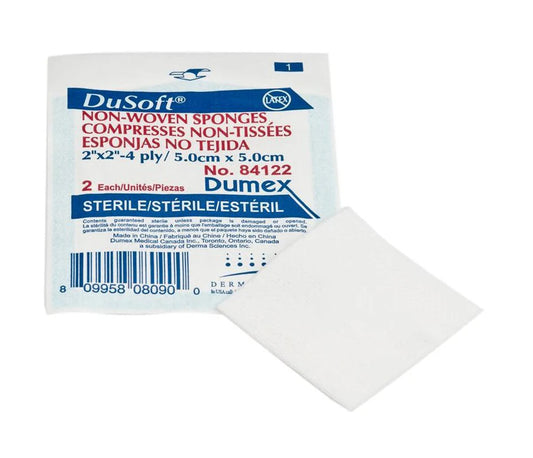 COMPR. STERILE 2X2 N-TISSÉ 4 PLIS À L'UNITÉ DUP84122-U