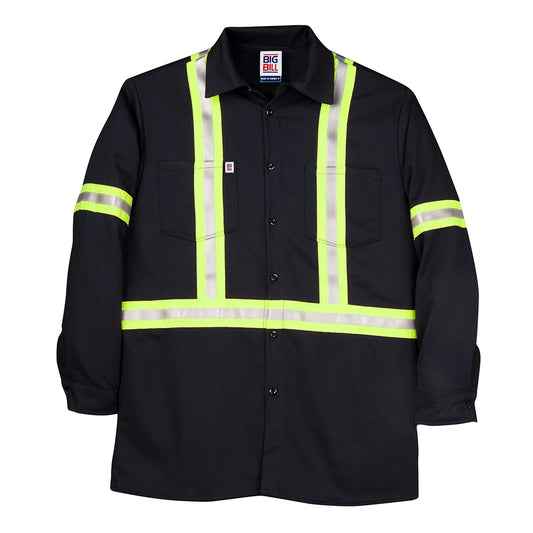 CHEMISE BIG BILL BLEU MARIN B/R    235BF-B