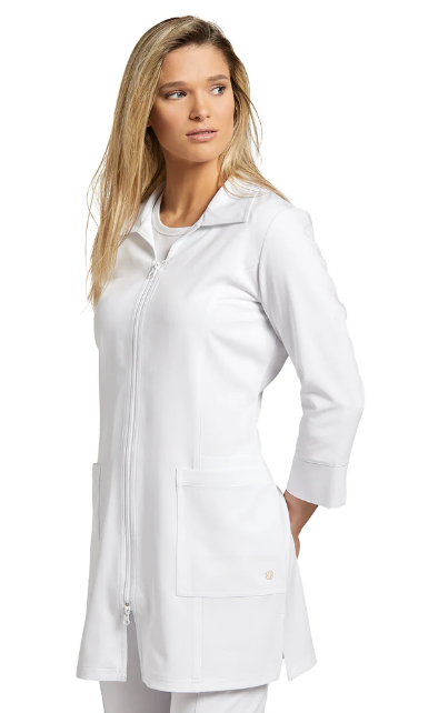 Women's White Cross Marvella Zippered Smock #2817