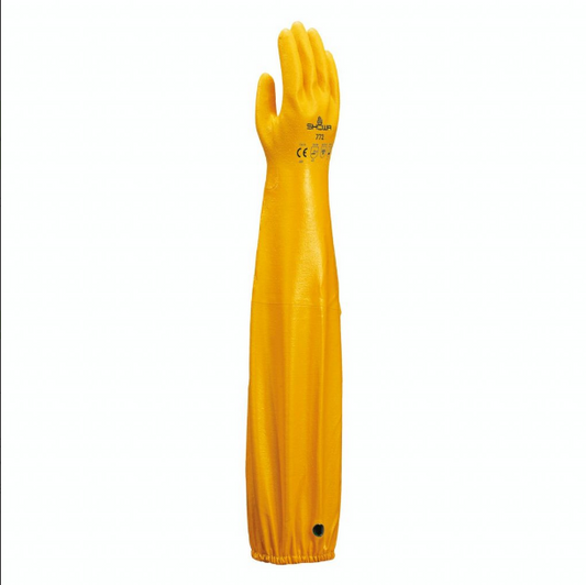 NITRILE SHOULDER GLOVE ATLAS YELLOW 772 