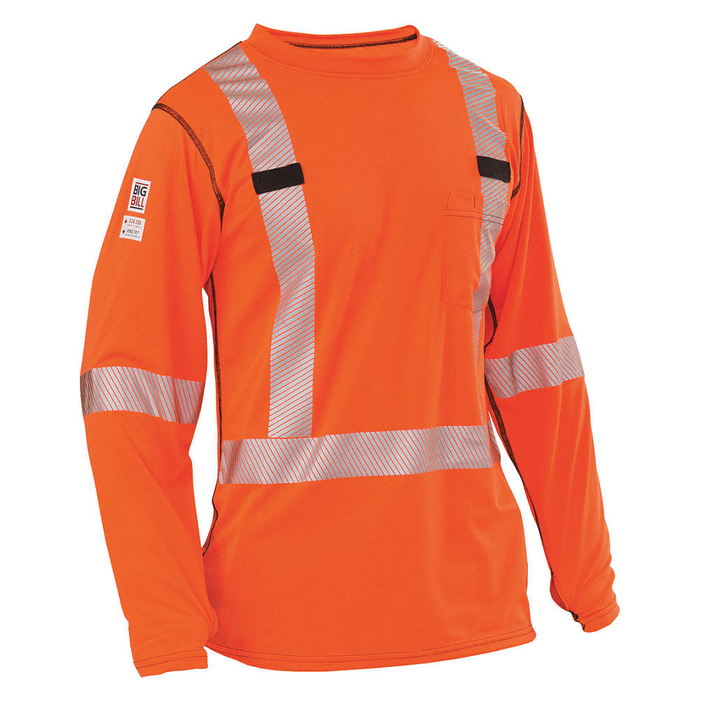 CHANDAIL ORANGE HI-VIZ MANCHES LONGUES   RT55HVK5