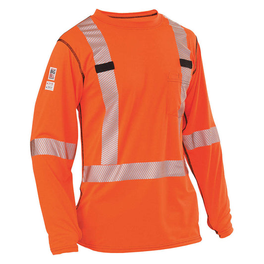 CHANDAIL ORANGE HI-VIZ MANCHES LONGUES   RT55HVK5