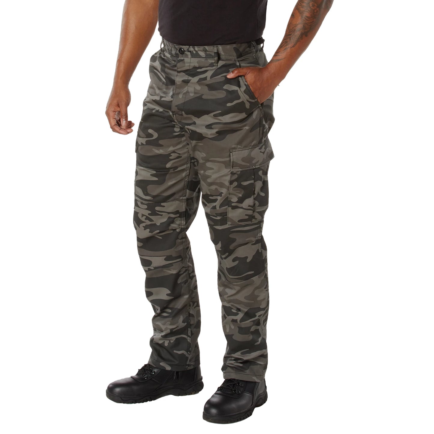 PANTALON ROTHCO TACTICAL BLACK CAMO GR. 4XL  3843-4XL