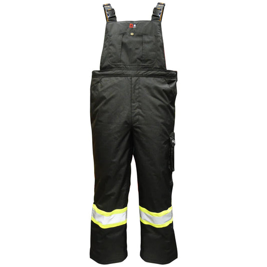 VIKING FLAME-RETARDANT WINTER OVERALLS -50 BLACK B/REFL. 3957FRP