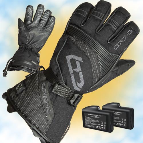 GANTS CHAUFFANTS RECHARGEABLES POUR HOMME CHOKO NOIR GR: M