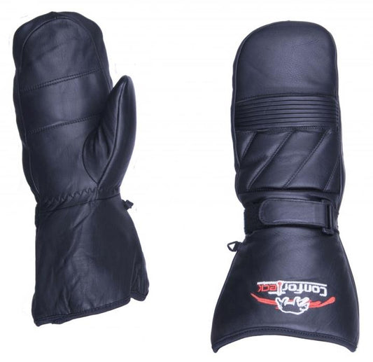 MITAINE CHAUFFANTE CONFORTECK EN CUIR NOIR GR.M 01-MIT213-M