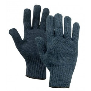 GANT DE TRICOT BLEU 80% COTON 20% POLYESTERE GR:S  90-319-S