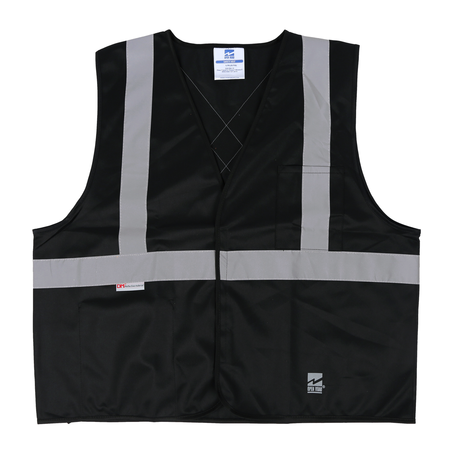 Open Road® Solid Safety Vest 6106BK