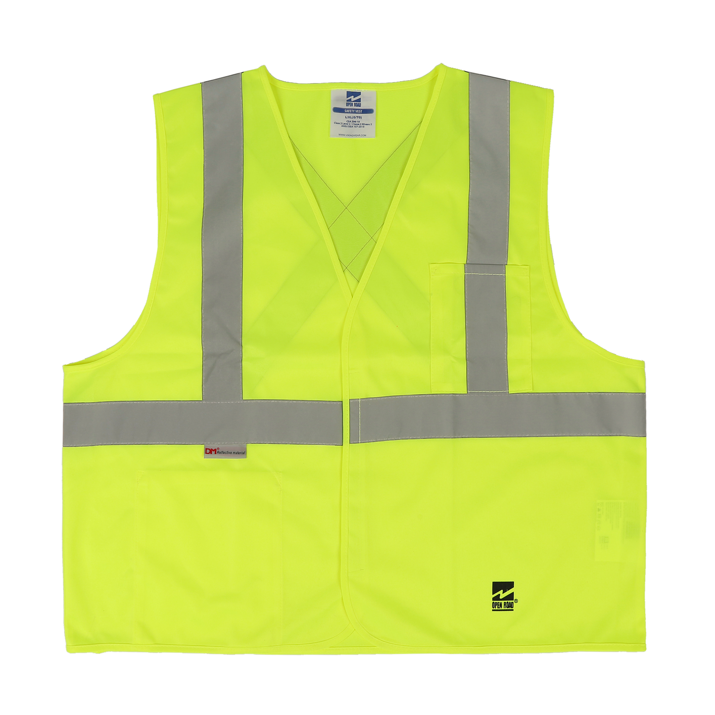 Open Road® Solid Safety Vest 6106BK