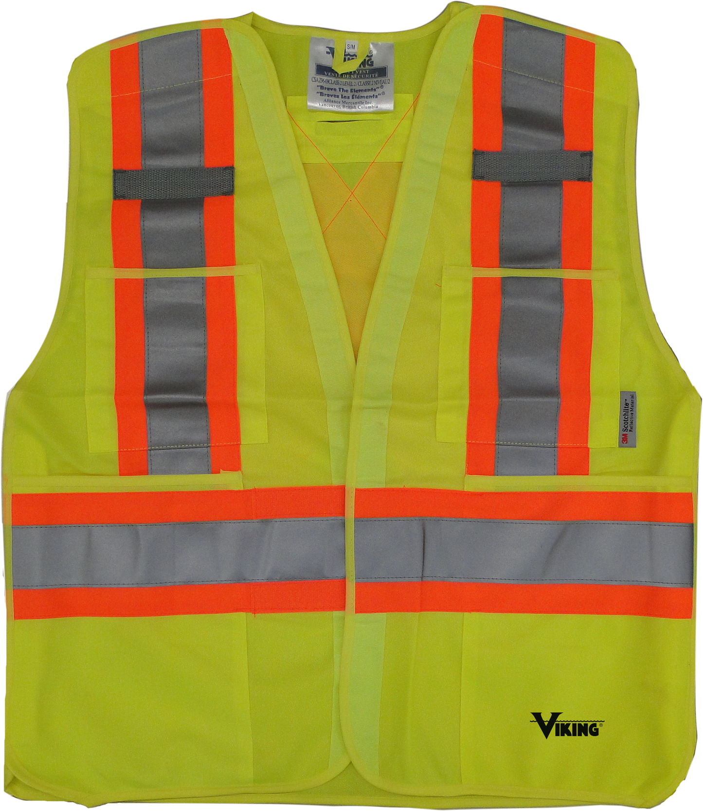 Viking® 5pt. Tear Away Safety Vest 6135BK