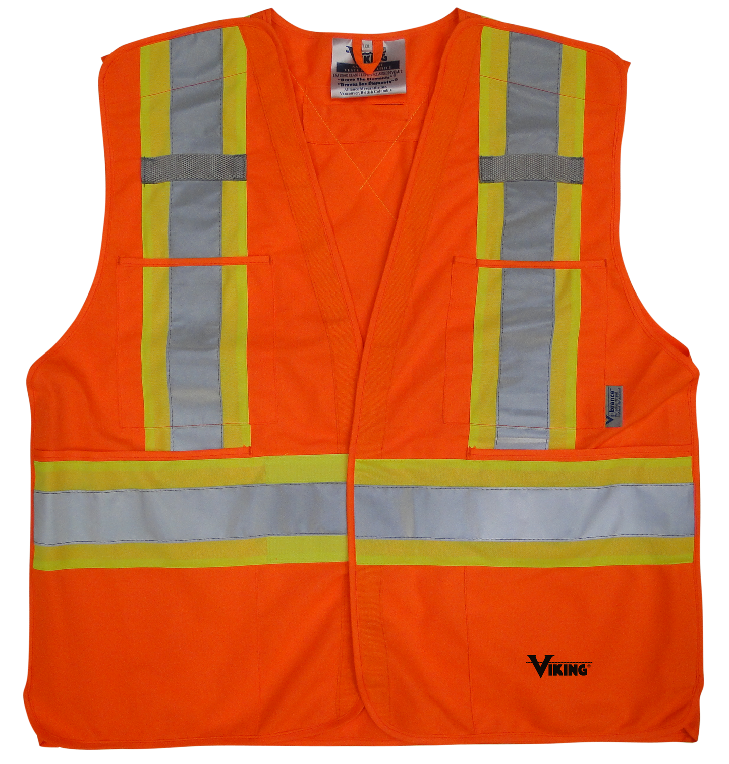 Viking® 5pt. Tear Away Safety Vest 6135BK