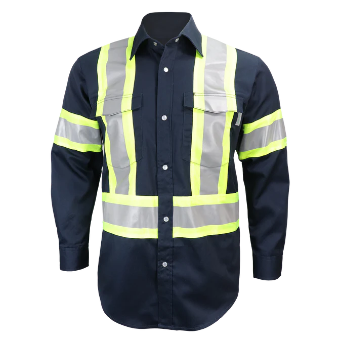 CHEMISE M/L MARINE B/RFL     625SX4