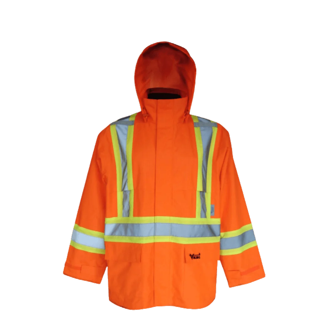 MANTEAU PLUIE ORANGE B/EFL. CSA     6327JO