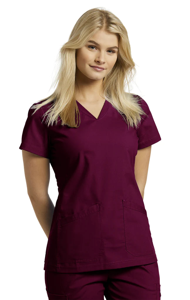 White Cross uniform top for women Soft, Stretchy, Functional #644