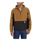 VESTE CARHARTT ZIP 3/4 BRUN ET NOIR  105749-B47-