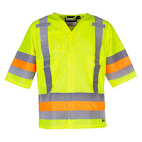 MANTEAU DE SIGNALEUR HI-VIZ MANCHES COURTES   116603TRYL