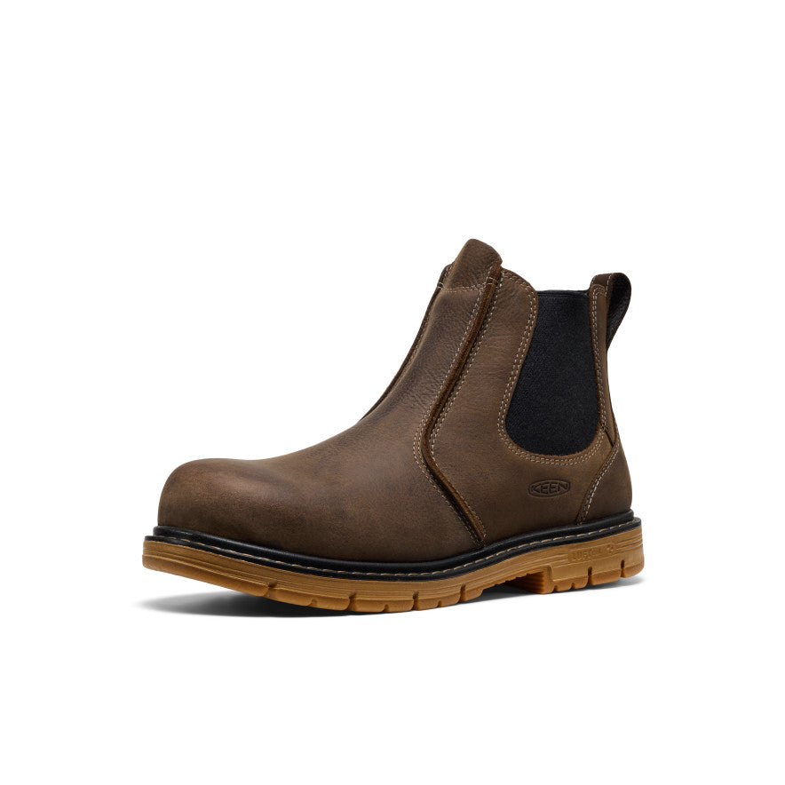 KEEN CSA San Jose Chelsea 90° Brun/Gomme 1030650 — vue en angle