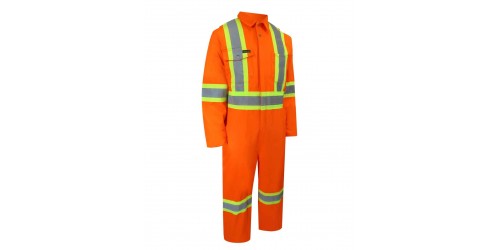 COVERALL JACKFIELD FEMME ZIPPER ORANGE HIV  71-301RO-