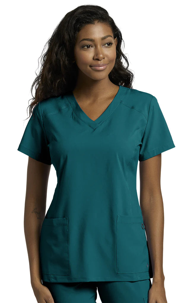 White Cross Women's Uniform Top Fit V-Neck #785