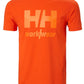 T-SHIRT HELLY HANSEN DARK ORANGE AVEC LOGO   79261-291
